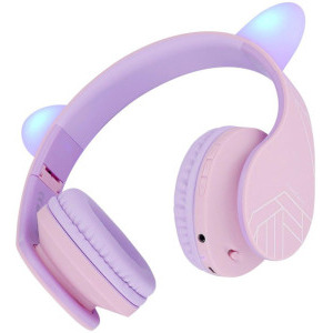 PowerLocus Over-Ear, Kids Cat Ears Purple/Pink