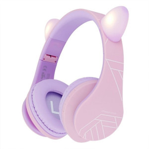 PowerLocus Over-Ear, Kids Cat Ears Purple/Pink