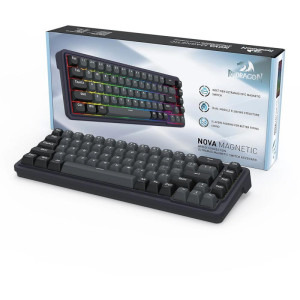 Redragon Nova Magnetic RGB Black Pink Switch Mecanica