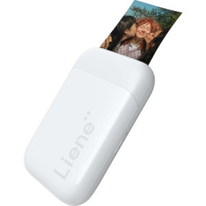 Liene Pearl K100 White, Termica, Color, 50 x 76 mm, Bluetooth + 50 coli hartie foto ZINK