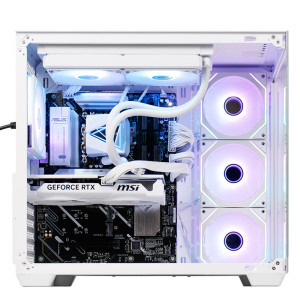 Gaming DRAGON Alb Advanced Edition, Intel Core Ultra 5 225F 3.3GHz, 32GB DDR5, 1TB SSD, RTX 5060 Ti 16GB GDDR7, Iluminare RGB