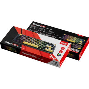 Marvo KG984W Titan 65 RGB Banana Crystal Switch Mecanica