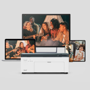 Liene Amber M100, Termica, Color, 100 x 148 mm, Wi-Fi + 100 coli hartie foto + 3x cartuse ribbon