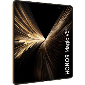 Honor Magic V5, 512GB, 12GB RAM, Dual SIM, 5G, 5-Camere, Dawn Gold + Casti HONOR Choice Earbuds Clip Purple incluse