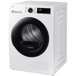 Samsung DV80DG52B0AELE, Pompa de caldura, 8 kg, Clasa C, Digital Inverter, Hygiene Care, OptimalDry, SmartThings, Iluminare interioara, Alb