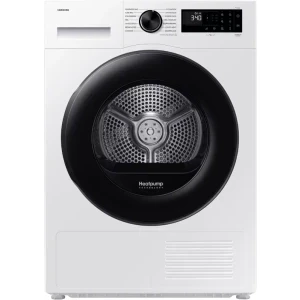 Samsung DV80DG52B0AELE, Pompa de caldura, 8 kg, Clasa C, Digital Inverter, Hygiene Care, OptimalDry, SmartThings, Iluminare interioara, Alb