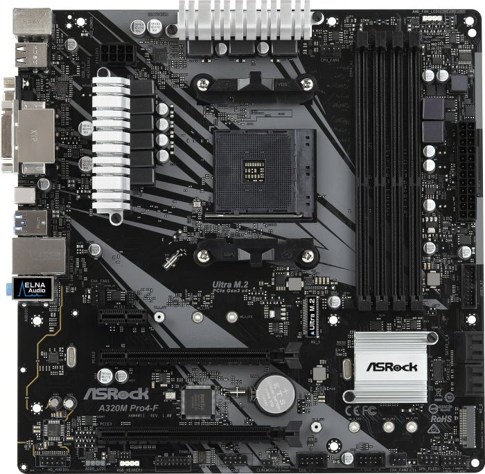 Placa de baza ASRock A320M PRO4-F