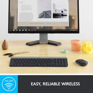 Logitech MK470 Slim Wireless Combo Graphite