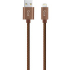 Cablu periferice Goui USB tip A Male la Lightning Male, 1 m, Maro