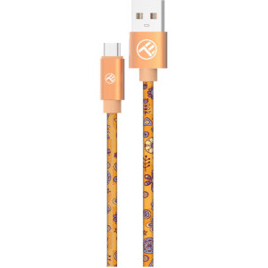 Cablu periferice Tellur USB tip A Male la USB-C Male, 1 m, Portocaliu