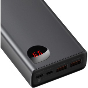 Baseus Adaman, 20000 mAh, 65W, Black, Power Delivery 3.0, QC 4.0, posibilitate incarcare laptop
