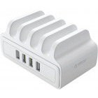 Incarcator retea Orico DUK-4P, 4x USB, 30W, Smart IC, White