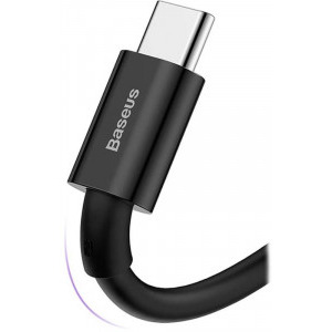 Baseus Superior, CATYS-01, USB Male la USB-C Male, 1 m, Black, amperaj maxim suportat 6A