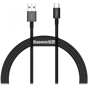 Cablu de date / adaptor Baseus Superior, CATYS-A01, USB Male la USB-C Male, 2 m, Black, amperaj maxim suportat 6A