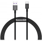 Cablu de date / adaptor Baseus Superior, CATYS-A01, USB Male la USB-C Male, 2 m, Black, amperaj maxim suportat 6A