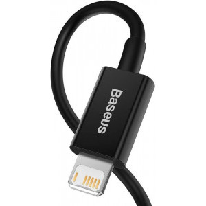 Baseus Superior, CALYS-C01, USB Male la Lightning Male, 2 m, Black