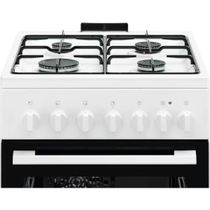Electrolux LKK520032W, Mixt, 4 arzatoare, Aprindere integrata, Sistem de siguranta, Grill, Timer, Clasa A, 50 cm, Alb