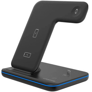 Canyon 3-in-1 Wireless Qi Fast charge 15W, Black