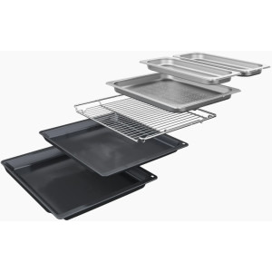 Bosch HSG7584B1, Electric, 71 L, Multifunctional, Eco Clean Direct, Perfect Steam, Air Fry, Grill, Clasa A+, Negru