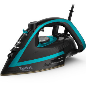 Tefal Fier de calcat PureGliss FV8066E0, 3000W, 50g/min, Negru/Albastru