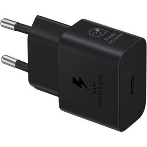 Samsung EP-T2510X, negru, 1x USB-C, Fast Charge 25W + cablu USB-C