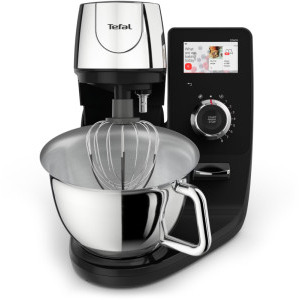 Robot de bucatarie Tefal i-Coach Touch QB950D38, 1200W, 5.5L, Negru/Inox