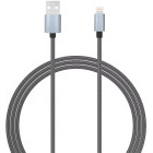 Cablu periferice Lemontti USB tip A Male la Lightning Male, 1.5 m, MFi, Gri