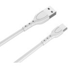 Cablu periferice Lemontti USB tip A Male la USB-C Male, 0.5 m, Alb