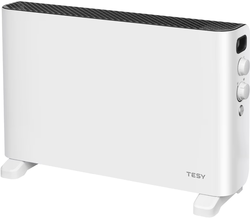 Tesy Convector de podea CN 207 ZF W, 2000 W, Ventilator, Termostat, Functie Turbo, Alb