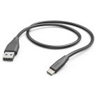 Cablu periferice Hama USB tip A 2.0 Male la USB-C 2.0 Male, 3 m, Negru