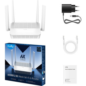 CUDY 2.5Gigabit WR3000P Dual-Band WiFi 6