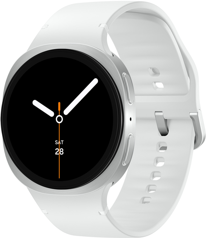 SmartWatch Samsung Galaxy Watch 8, 40 mm, Silver, Wi-Fi, Bluetooth, GPS, NFC, Rezistent la apa