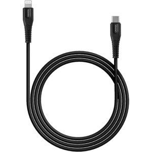 Cablu de date / adaptor Canyon USB Male la Lightning Male, MFi, 1.2 m, Black