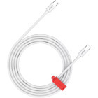 Cablu de date / adaptor Canyon USB-C Male la USB-C Male, 1.2 m, White