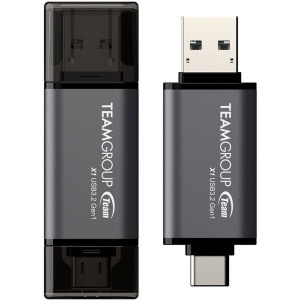 TeamGroup 2-in-1 128GB USB 3.2/USB-C 3.1 negru