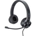 Casti LINDY On-Ear, LY-20439 USB-C Office Headset Black
