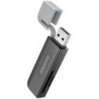 Cititor carduri Borofone DH9 Wisdom 2-in-1, USB la card SD + micro SD
