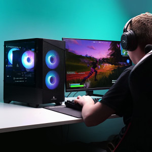 Gaming ZMEU Prime, Intel i5-12400F 2.5GHz, 32GB DDR5, 1TB SSD, RTX 3060 12GB GDDR6, Iluminare RGB