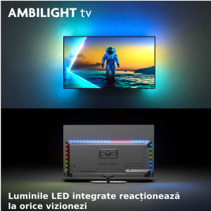 Philips Smart TV 55OLED820/12 Seria OLED820/12 139cm 4K UHD HDR Ambilight pe 3 laturi