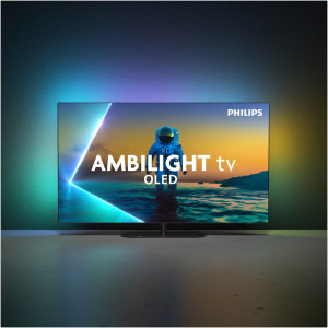 Philips Smart TV 55OLED820/12 Seria OLED820/12 139cm 4K UHD HDR Ambilight pe 3 laturi