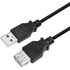 Cablu periferice Logilink CU0011B Extensie USB tip A 2.0 Male la USB tip A 2.0 Female, 3 m, Negru