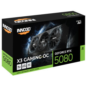 Inno3D GeForce RTX 5080 X3 GAMING OC 16GB GDDR7 256-bit DLSS 4.0