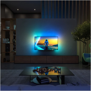 Philips Smart TV 65OLED820/12 Seria OLED820/12 164cm 4K UHD HDR Ambilight pe 3 laturi