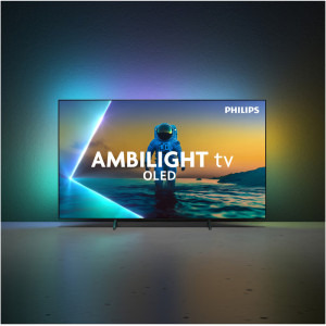 Philips Smart TV 77OLED820/12 Seria OLED820/12 194cm 4K UHD HDR Ambilight pe 3 laturi