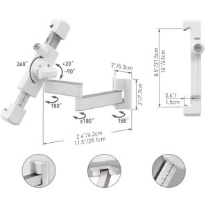 Barkan Suport tableta perete T72VL 7-14 inch