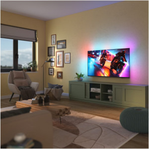 Philips Smart TV 65MLED920/12 Seria MLED920/12 164cm 4K UHD HDR Ambilight pe 3 laturi