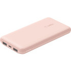 Baterie externa Belkin BoostCharge 10000 mAh, 2x USB, 1x USB-C, Pink