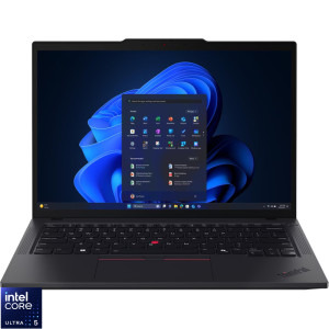 Laptop Lenovo 14 ThinkPad T14 Gen 6, WUXGA IPS, Procesor Intel® Core™ Ultra 5 225U (12M Cache, up to 4.80 GHz), 32GB DDR5, 1TB SSD, Intel Graphics, 5G, Win 11 Pro, Black