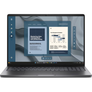 Laptop DELL 16 Pro 16 PC16255, FHD+, Procesor AMD Ryzen™ 5 220 (16M Cache, up to 4.9 GHz), 8GB DDR5, 512GB SSD, AMD Radeon 740M, Win 11 Pro, Magnetite, 3Yr ProSupport