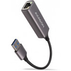 Placa de retea AXAGON 1x USB 3.2 Male - 1x RJ-45 Female Gri